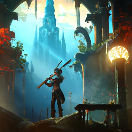 fantasy oboe player