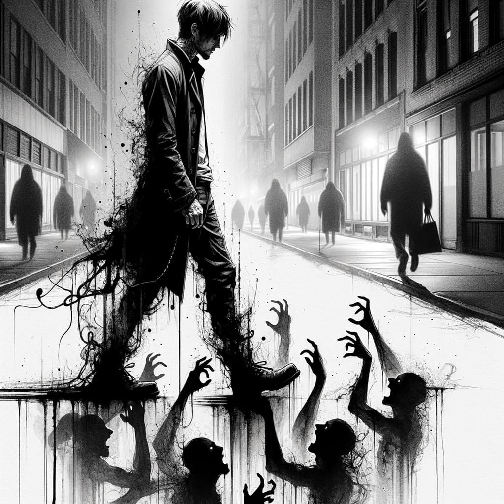  Watch unruly roots pull you to Lucifer by your shoes.  by @Ace Ingle Poot