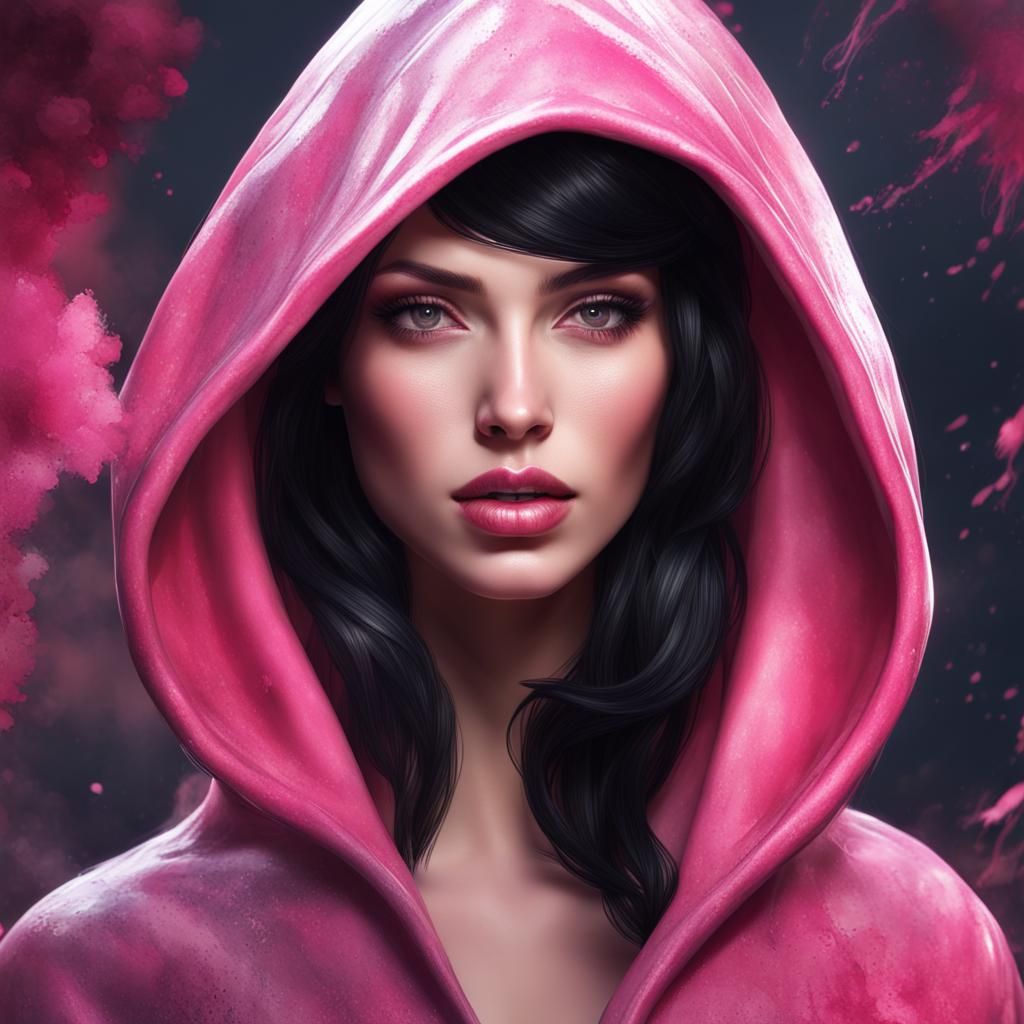Pink Hoodie Lady  by @Quibbles