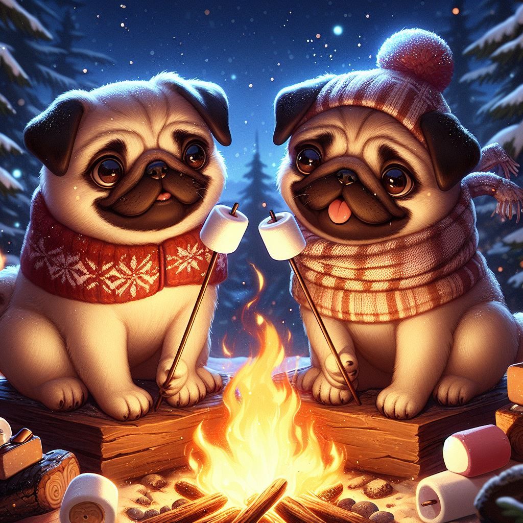 roasting marshmallows