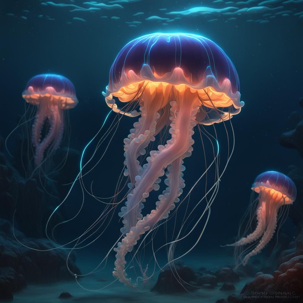 Jellyfish - AI Generated Artwork - NightCafe Creator