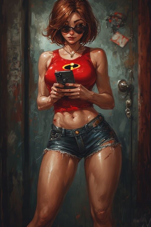 Elastigirl texting