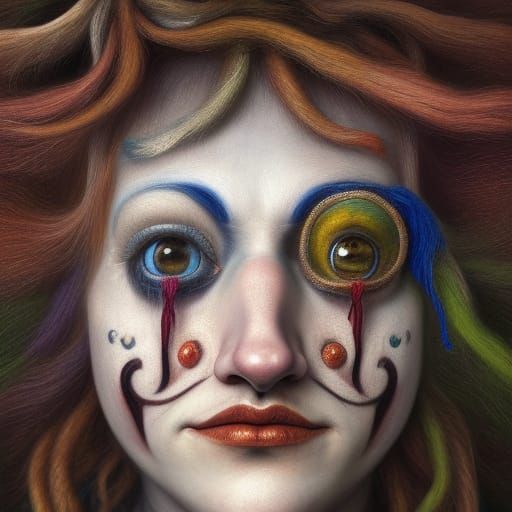 Artistic Clown - AI Generated Artwork - NightCafe Creator