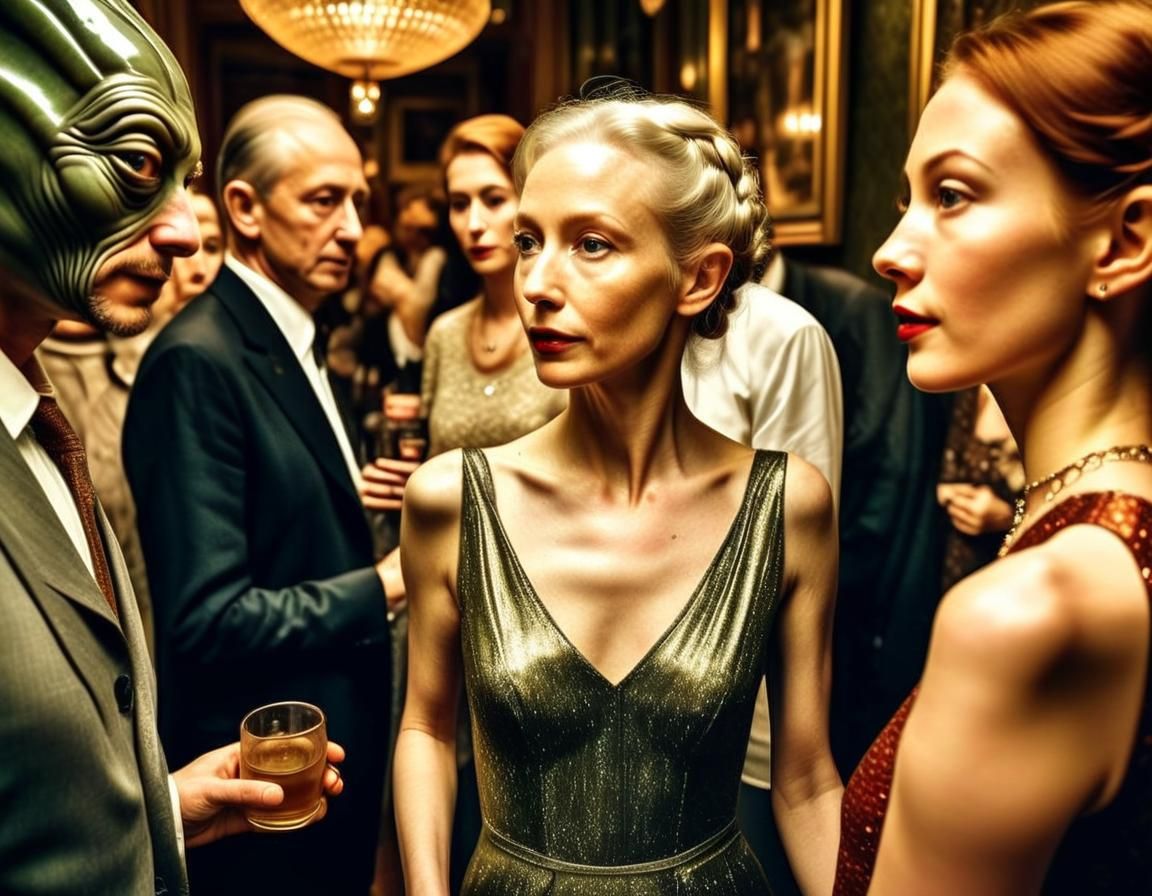 At a Diplomatic Reception...