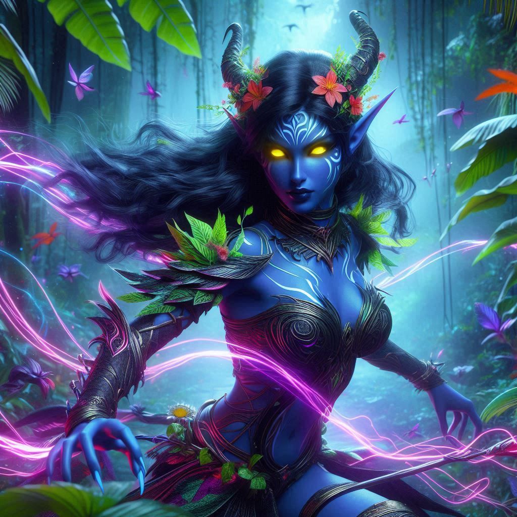 Neon Drow Hellmaker