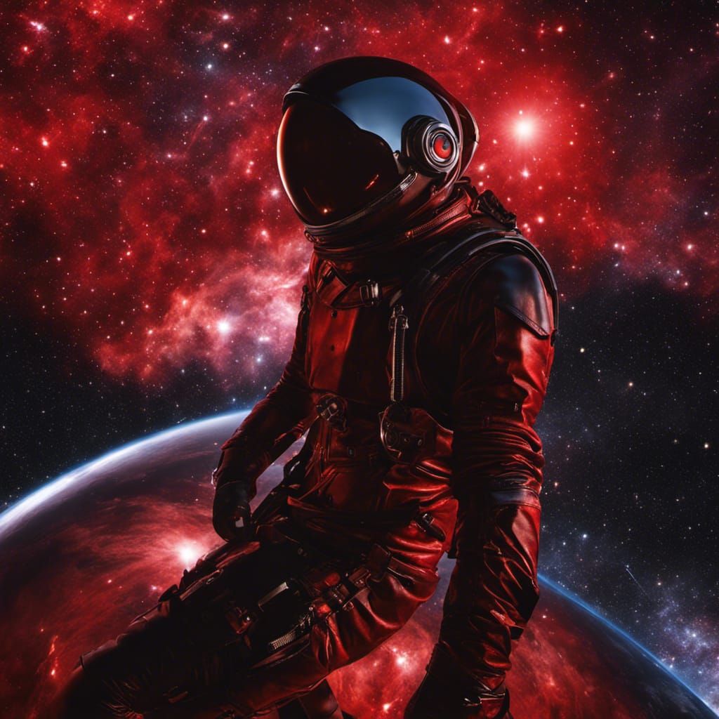 The Space Man and the Nebula.   by @Richy