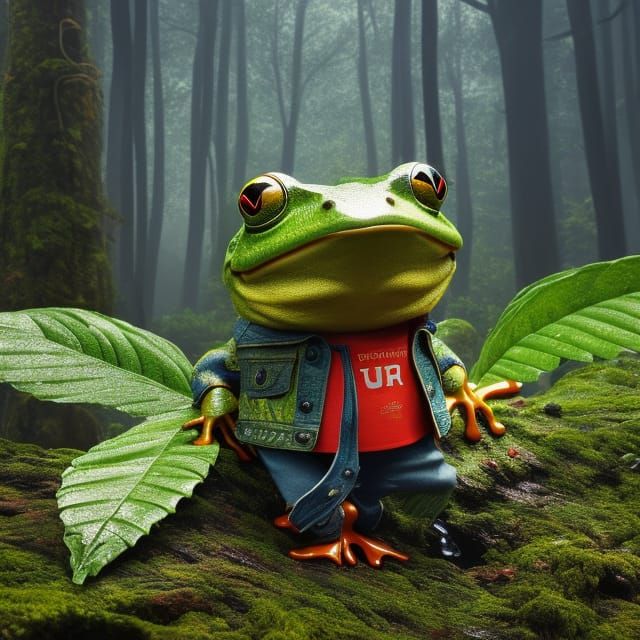 Cool Frog - AI Generated Artwork - NightCafe Creator