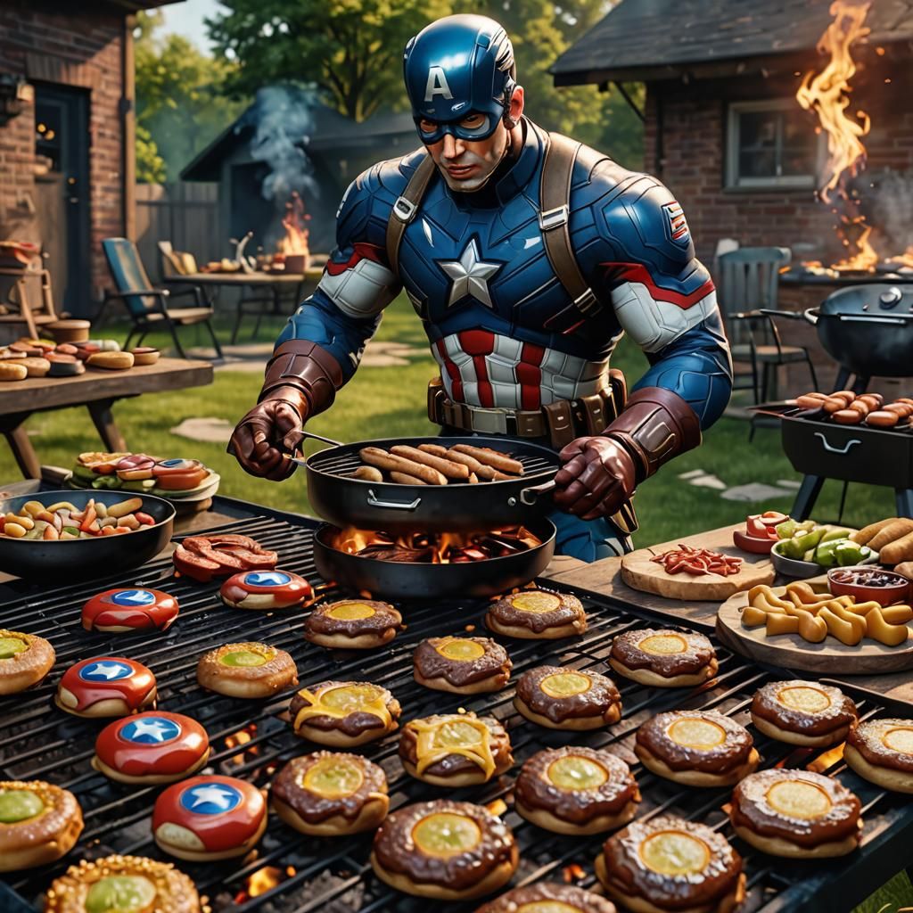 Captain America BBQ