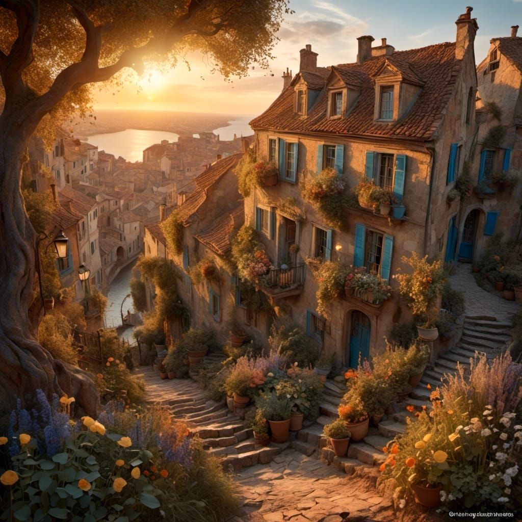  <lora:Camino:1.0> The warmth of the sun fades with the evening