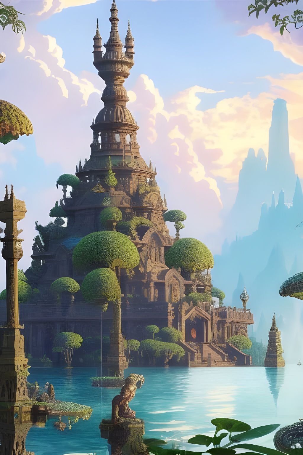 Land of the Lost : Kong Temple - AI Generated Artwork - NightCafe Creator