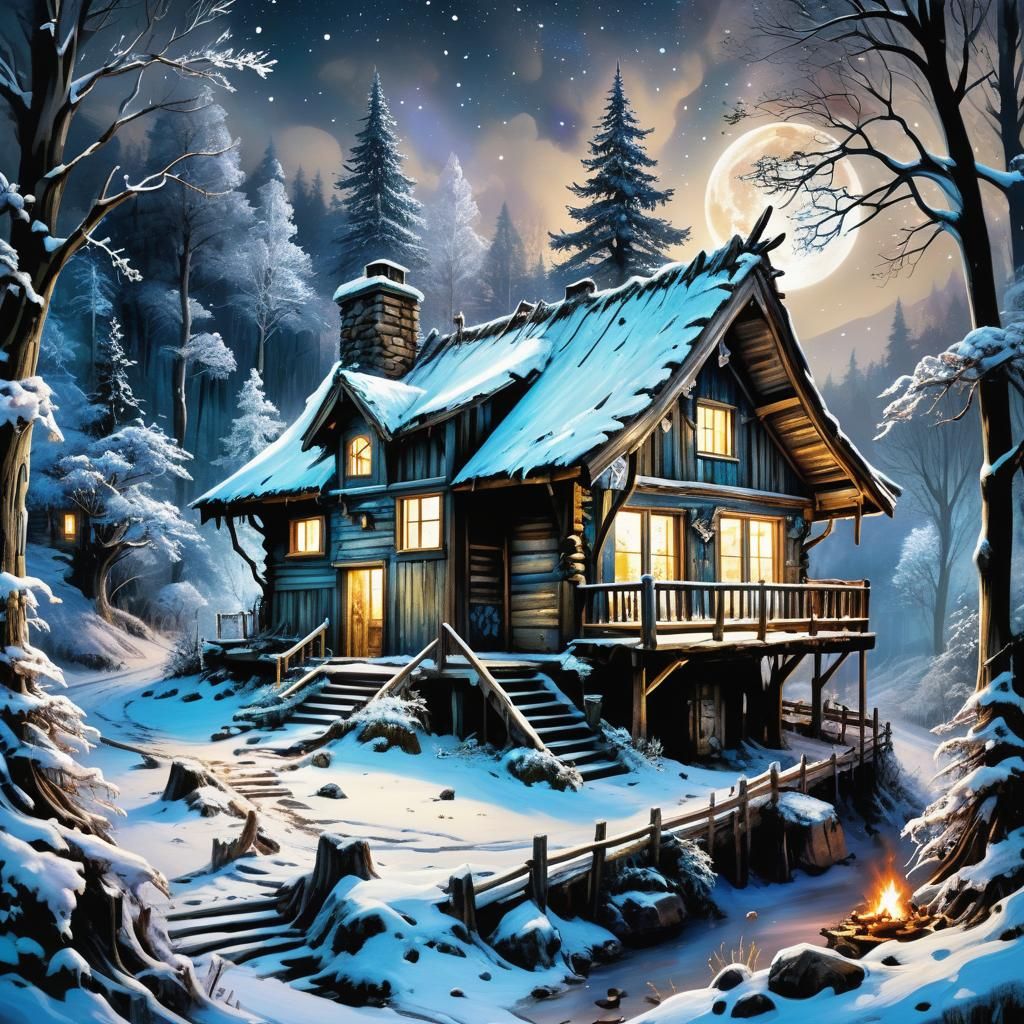 typical woodland cabin