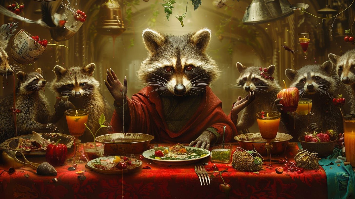 Trash Panda Last Supper