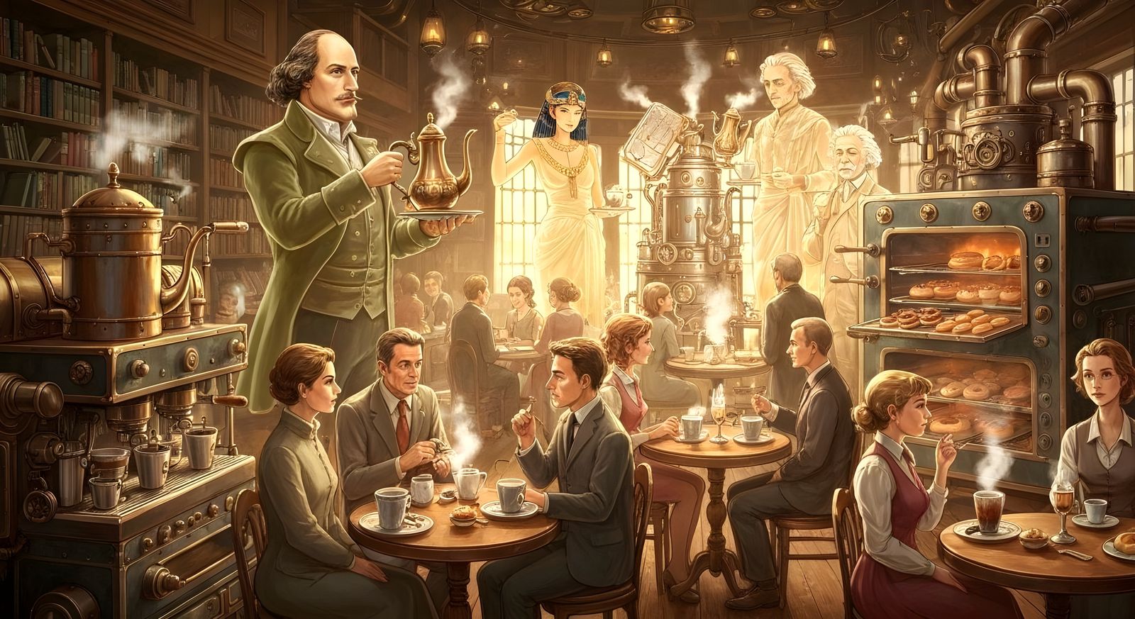 Giants Serving at the Enchanted History Café  by @Gary Murakami