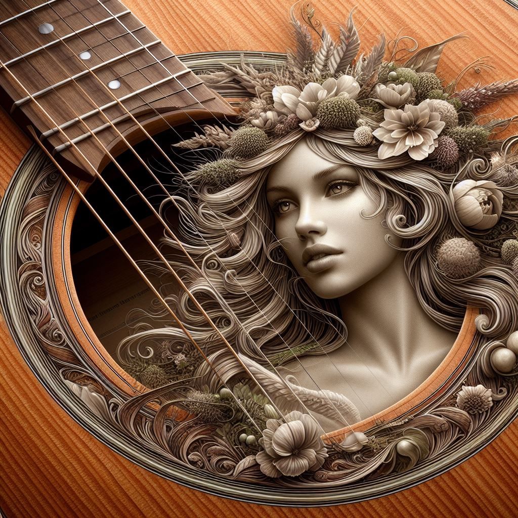 Guitar Muse - AI Generated Artwork - NightCafe Creator