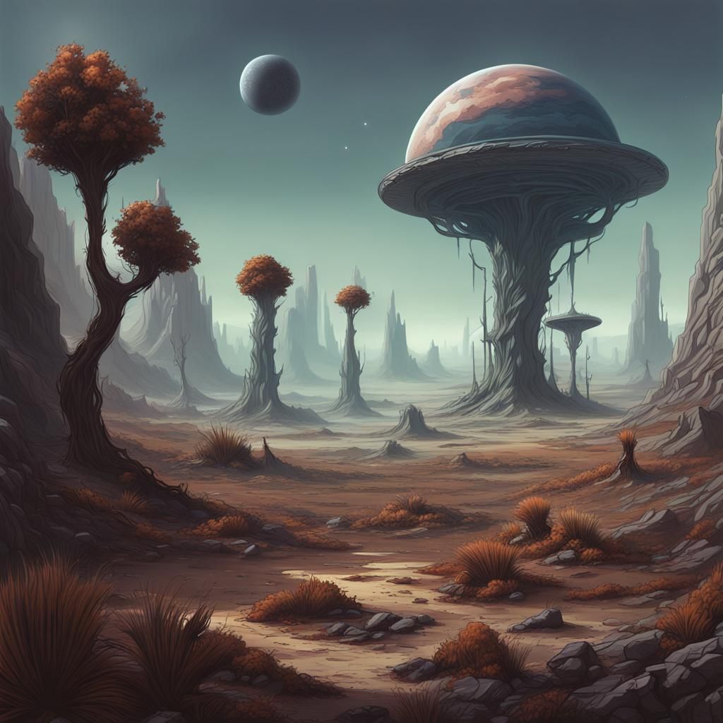 alien planet - AI Generated Artwork - NightCafe Creator