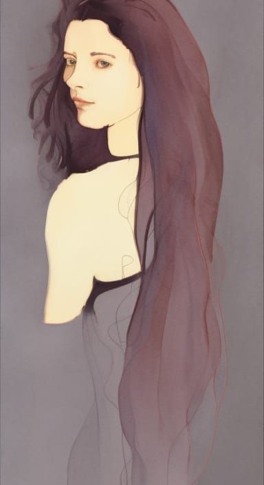 water color, transparent washes, loose brush work, diffuse a...