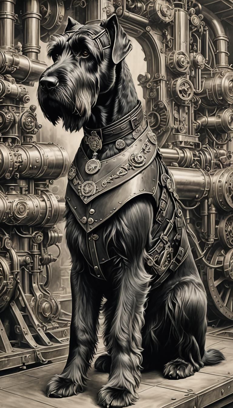 Punk K9 giant schnauzer