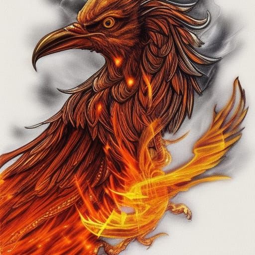 Fawkes the phoenix - AI Generated Artwork - NightCafe Creator