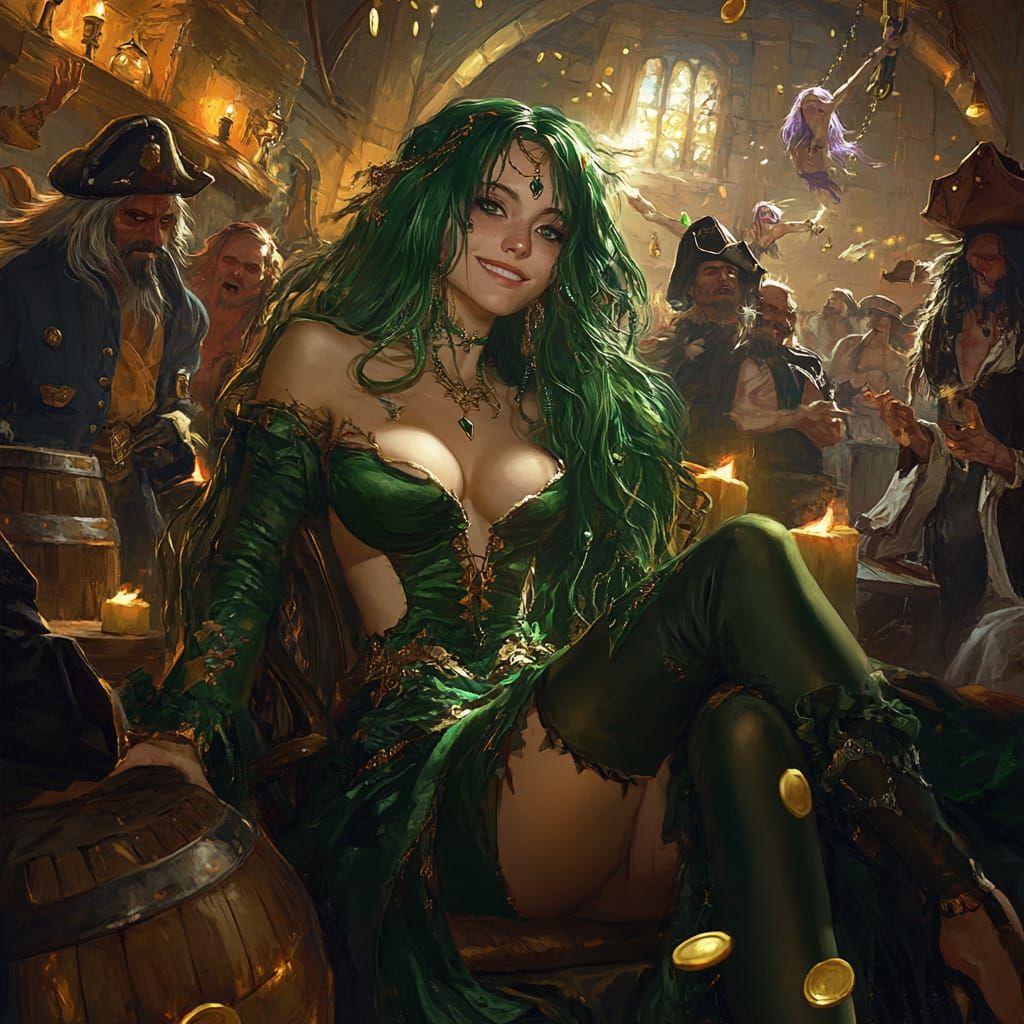 The witch seized the pirates' castle