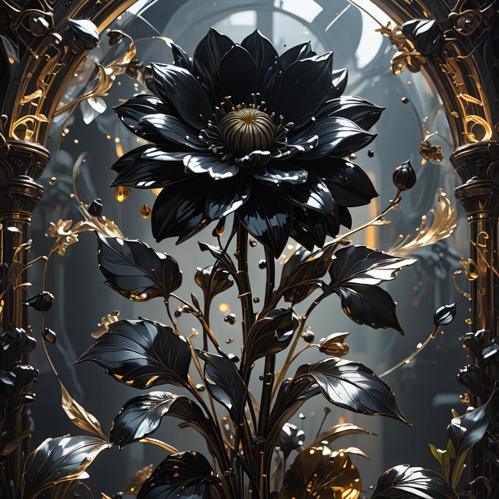 Obsidian Flower