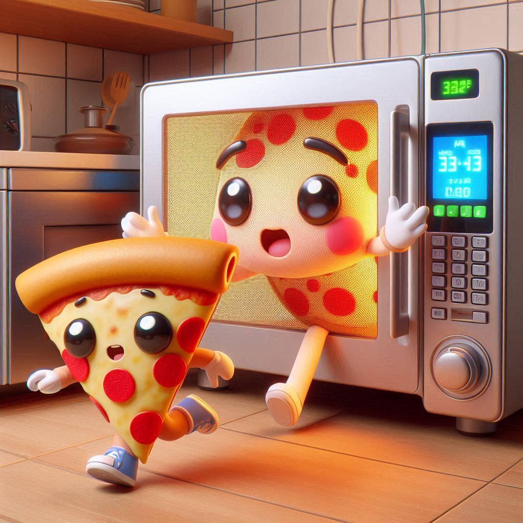 Pizza and microwave everyday enemies
