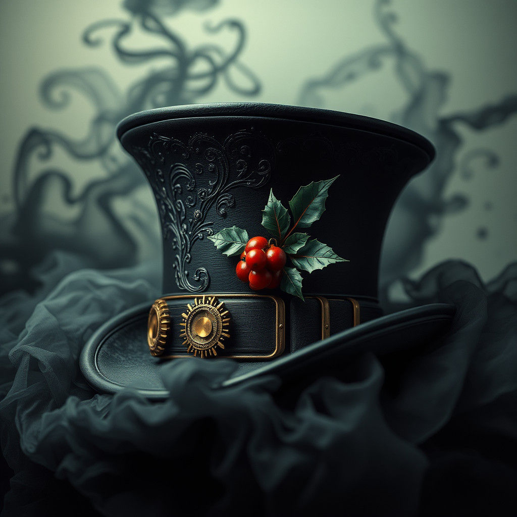  Steampunk Christmas Top Hat  by @undefined