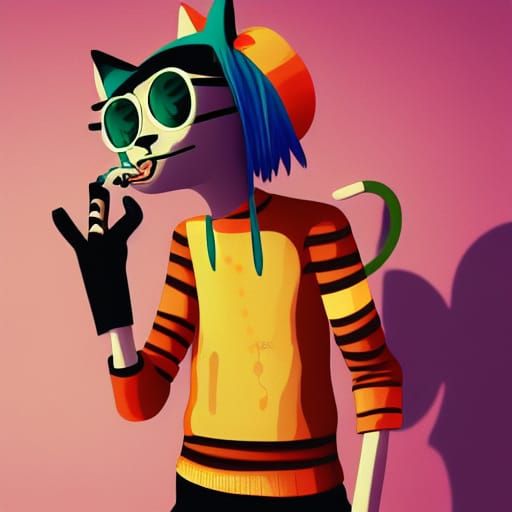 Hipster cat