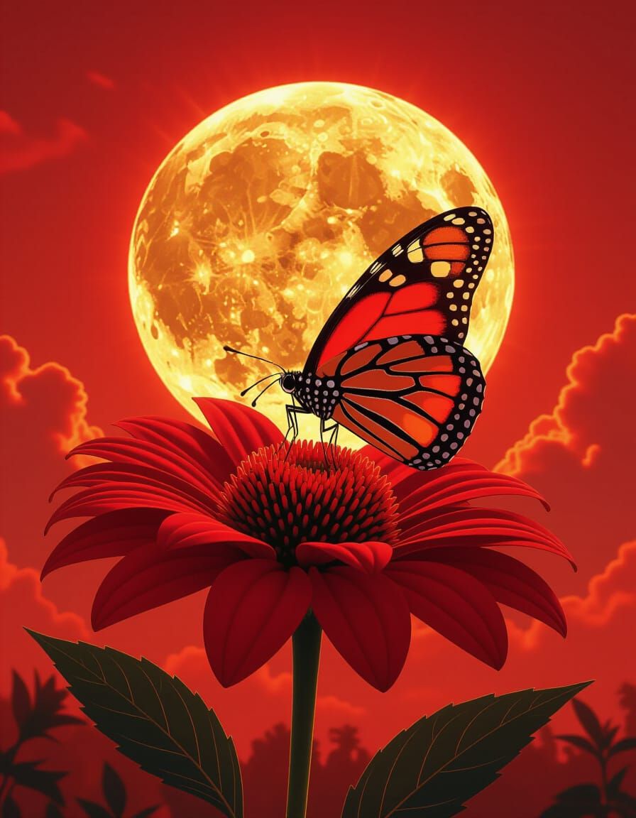 Scarlet Umbra  by @AdvanceBegginerAIGenerator