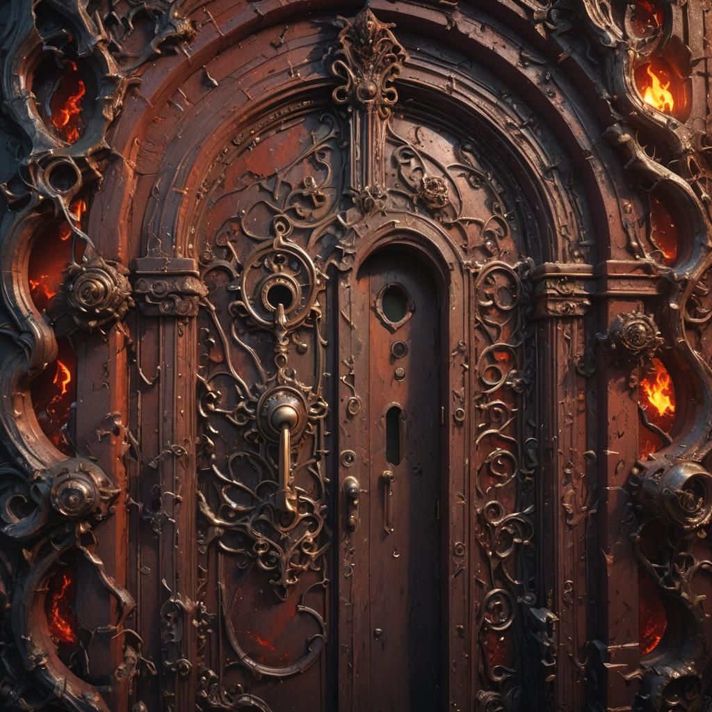 hell door - AI Generated Artwork - NightCafe Creator