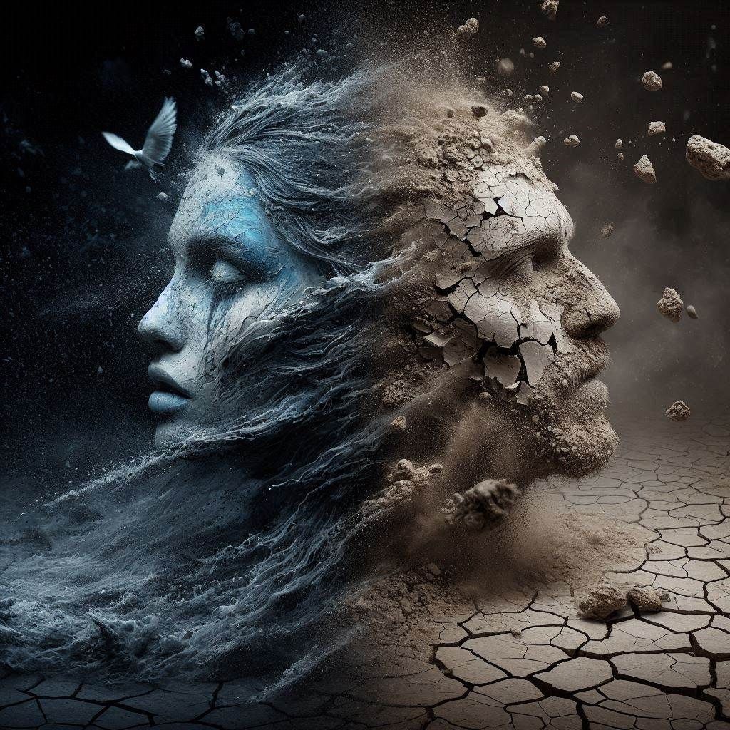 Muddled themselves into being Meddled with