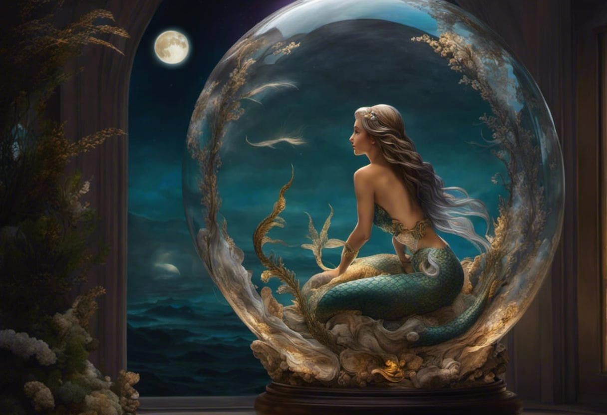 Mermaid Longing for Freedom  by @DigitalParadox
