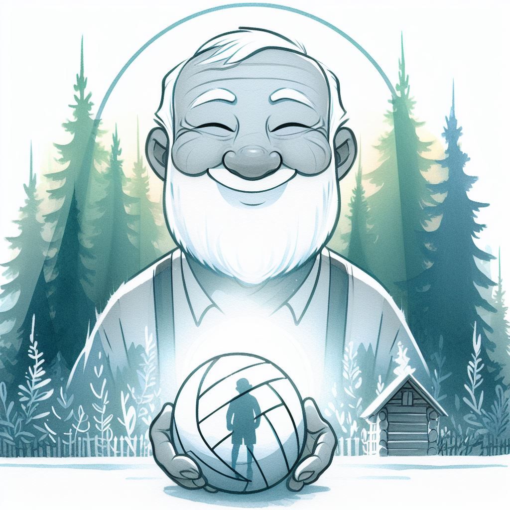 Volleyball grandpa