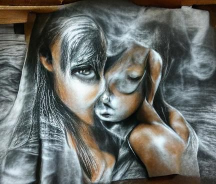 charcoal drawing
