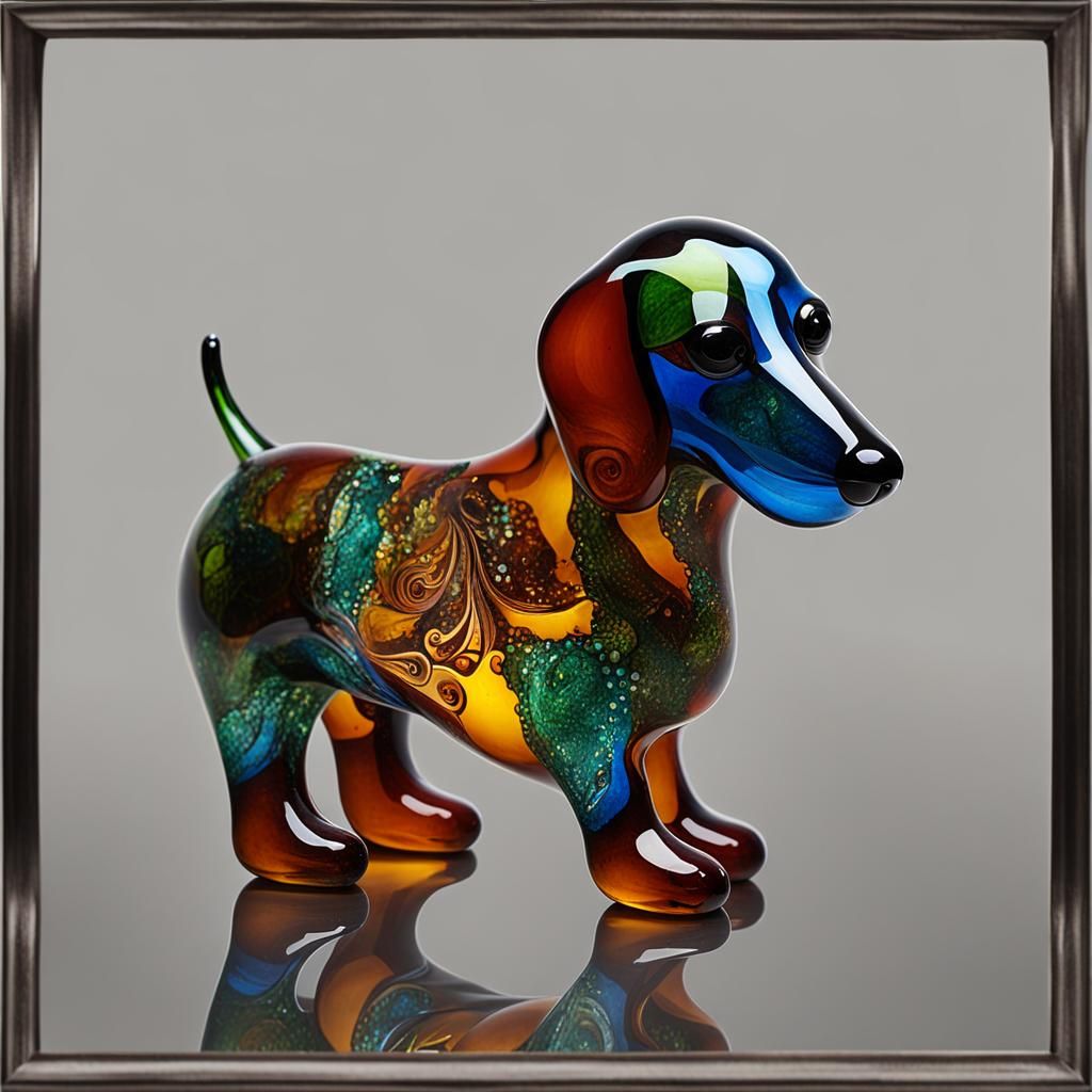 Daschund Glass