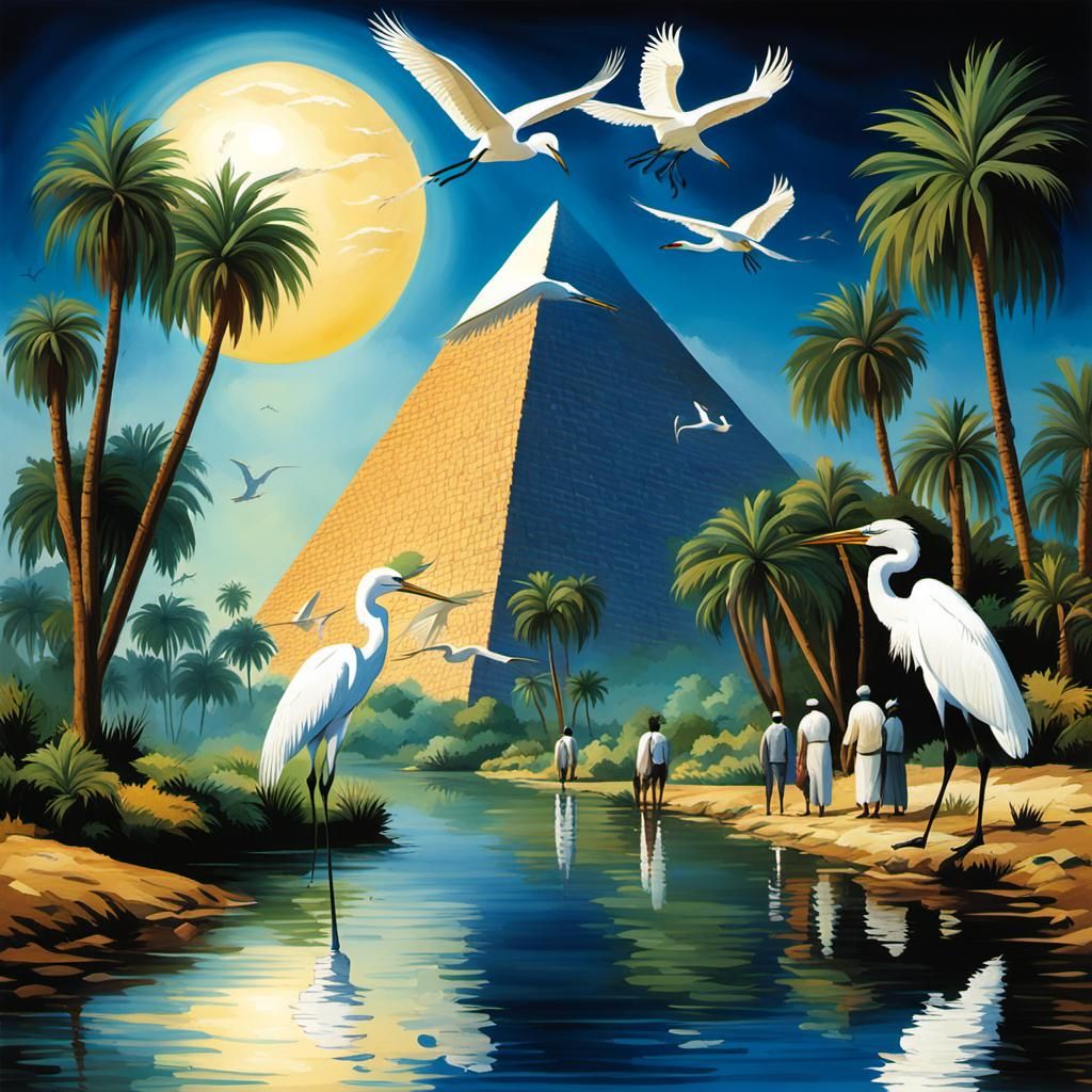 ancient Nile tourists  by @EL