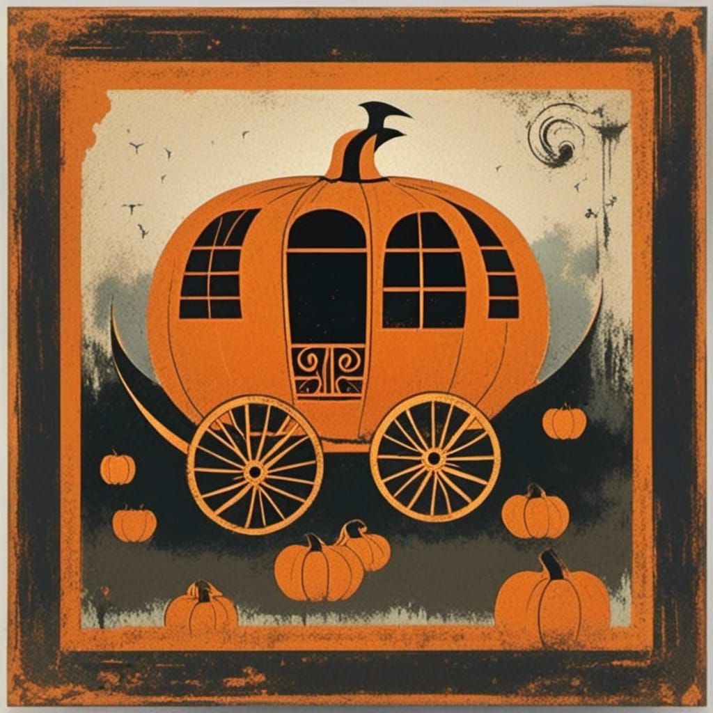 <lora:Warlock Pop:1.0> Pumpkin carriage 