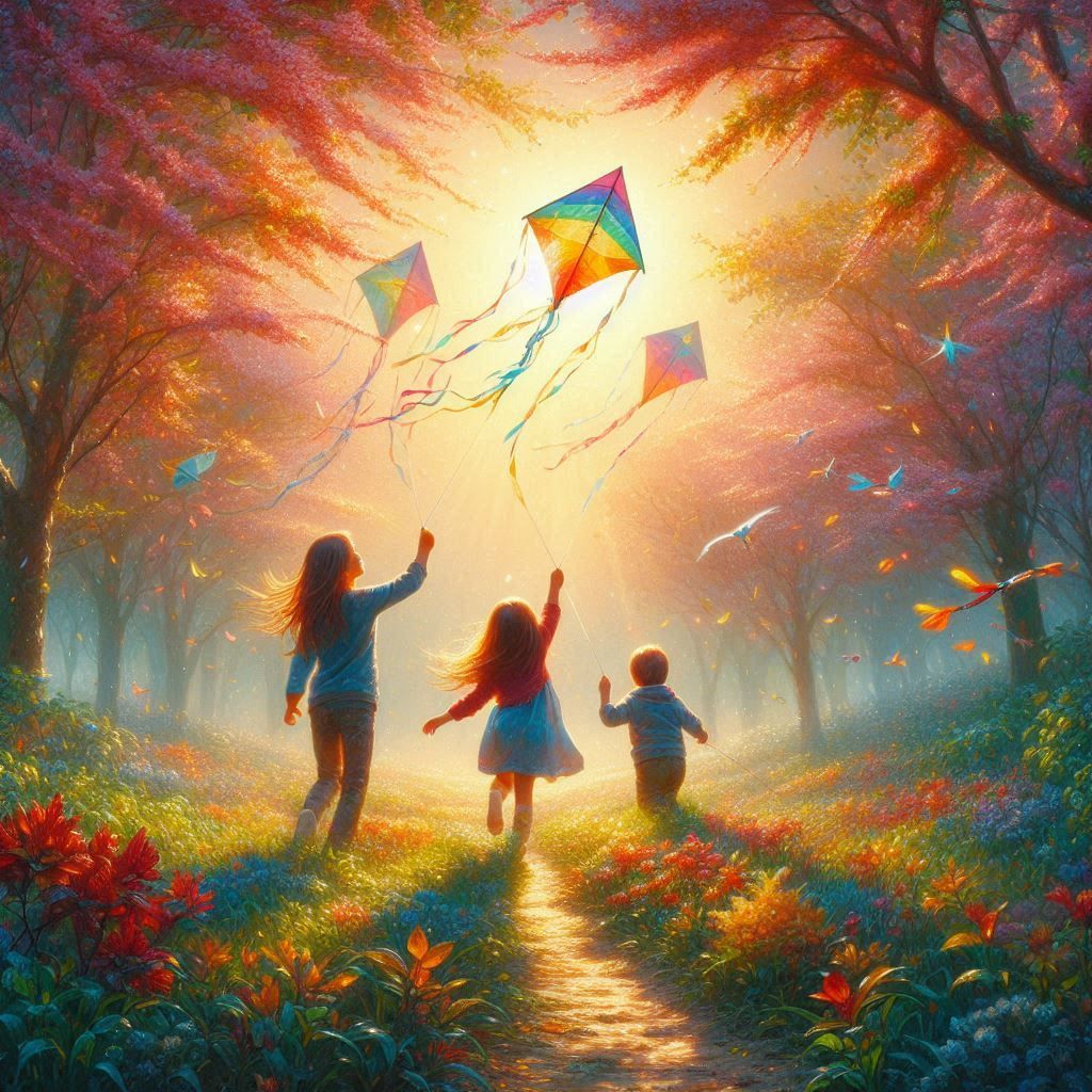 First kites of the spring - 2