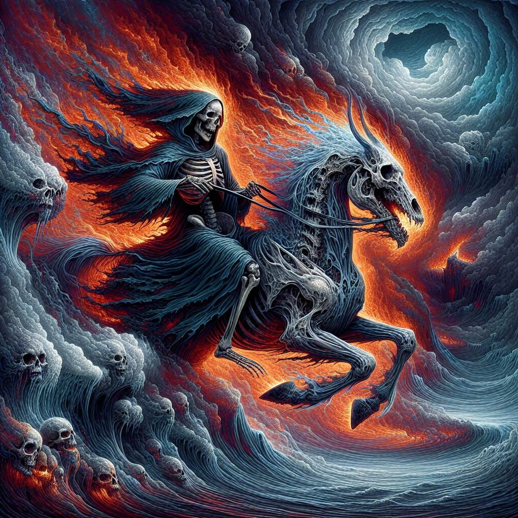 Death escaping hell