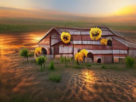 Barn at Sunset