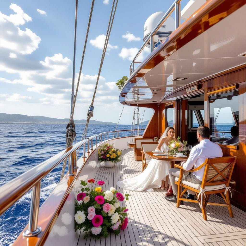 Yacht Wedding Inspired by Impressionist Masters