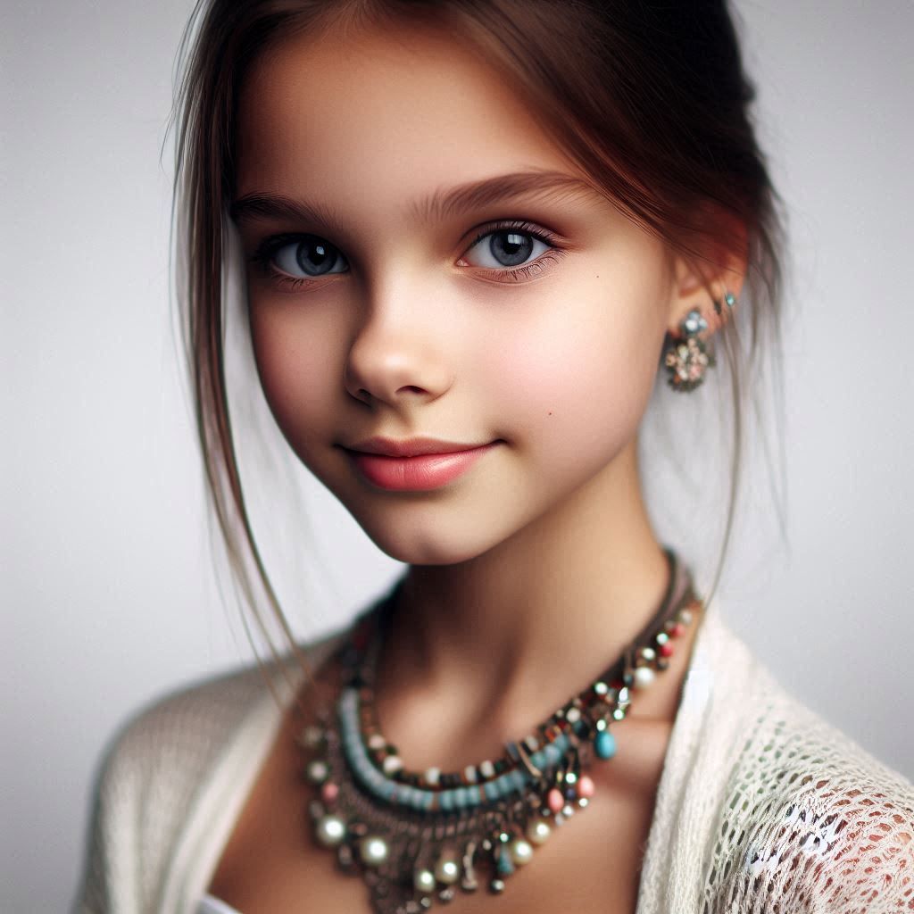 Photographic portrait of a girl