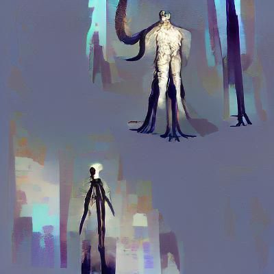 Tall creature humanoid