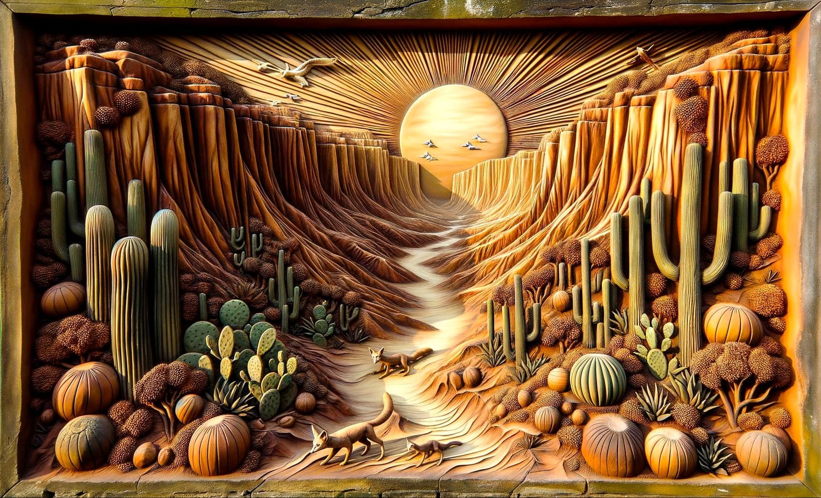 Desert Ravine (Relief)