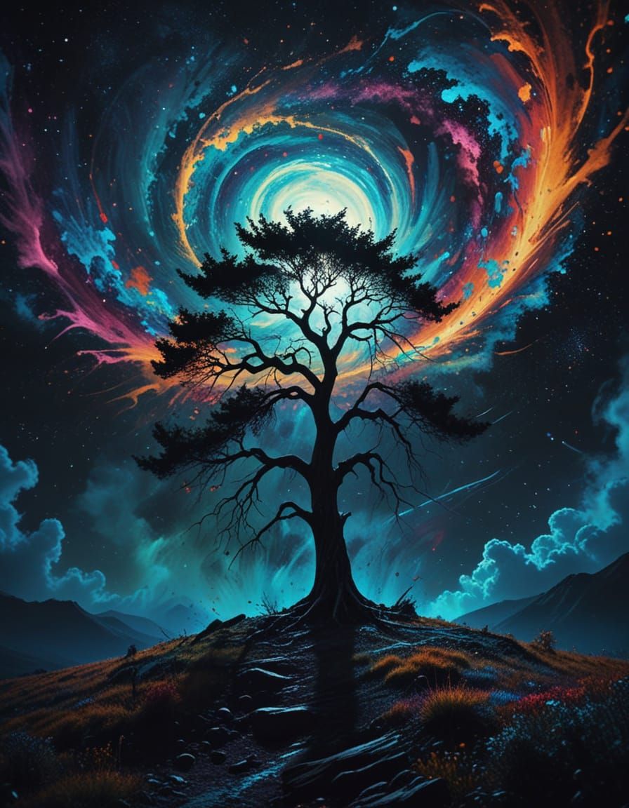 the lone tree  by @CloudyCat