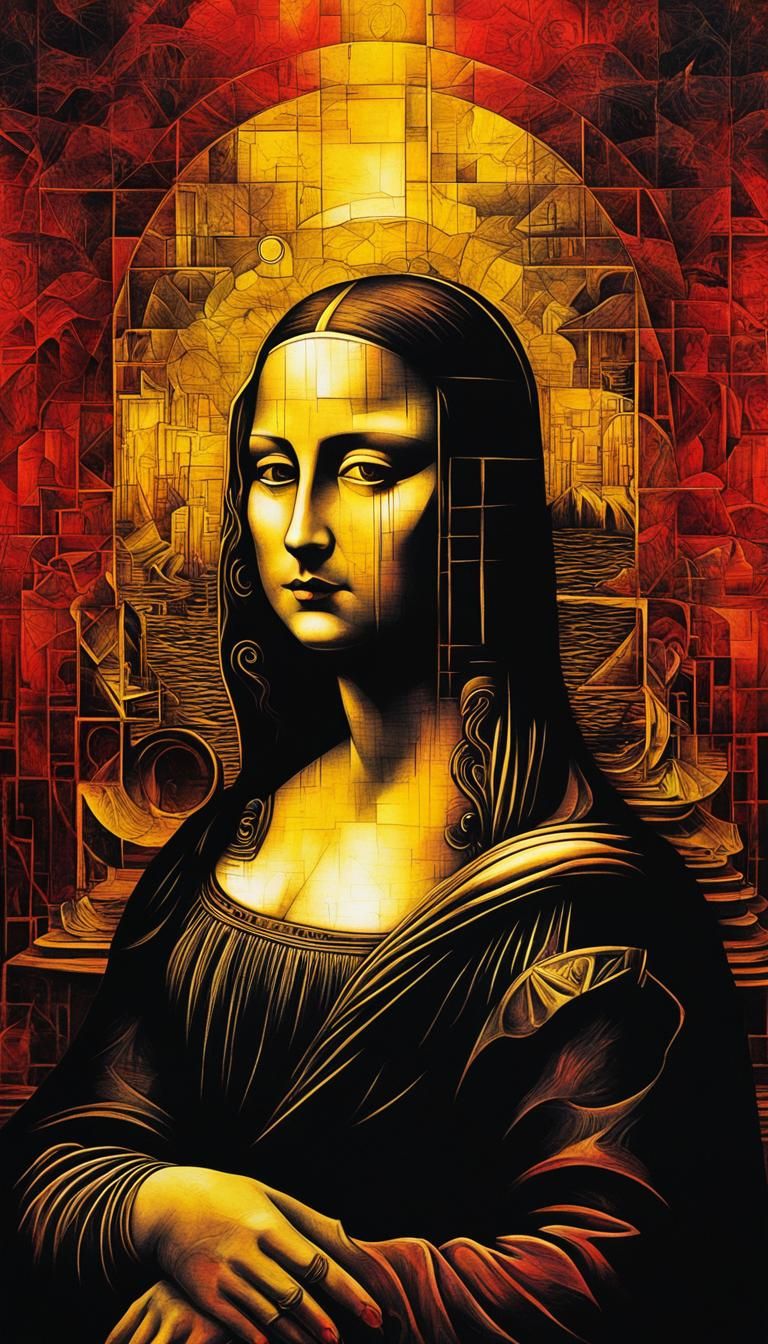 Surreal Mona-Lisa - AI Generated Artwork - NightCafe Creator