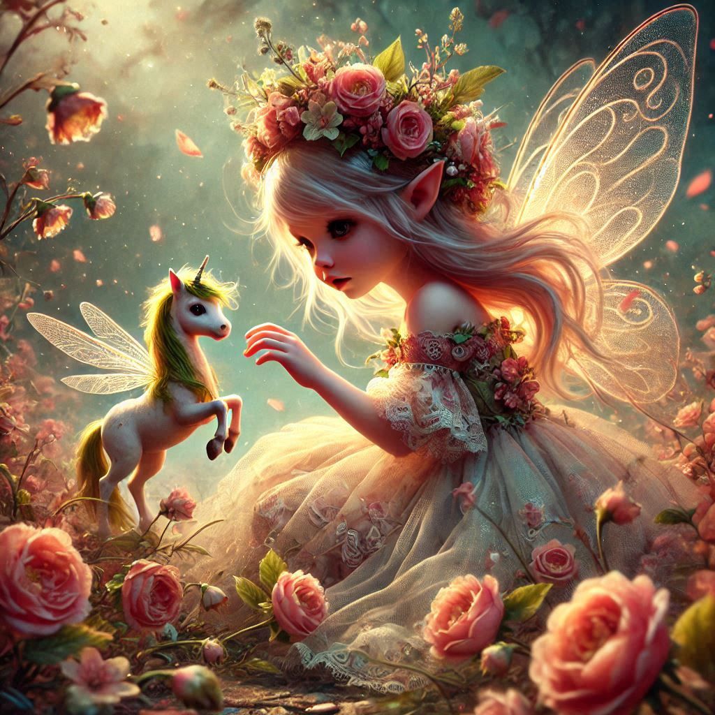 adorable fairy-tale fantasy creature portrait..