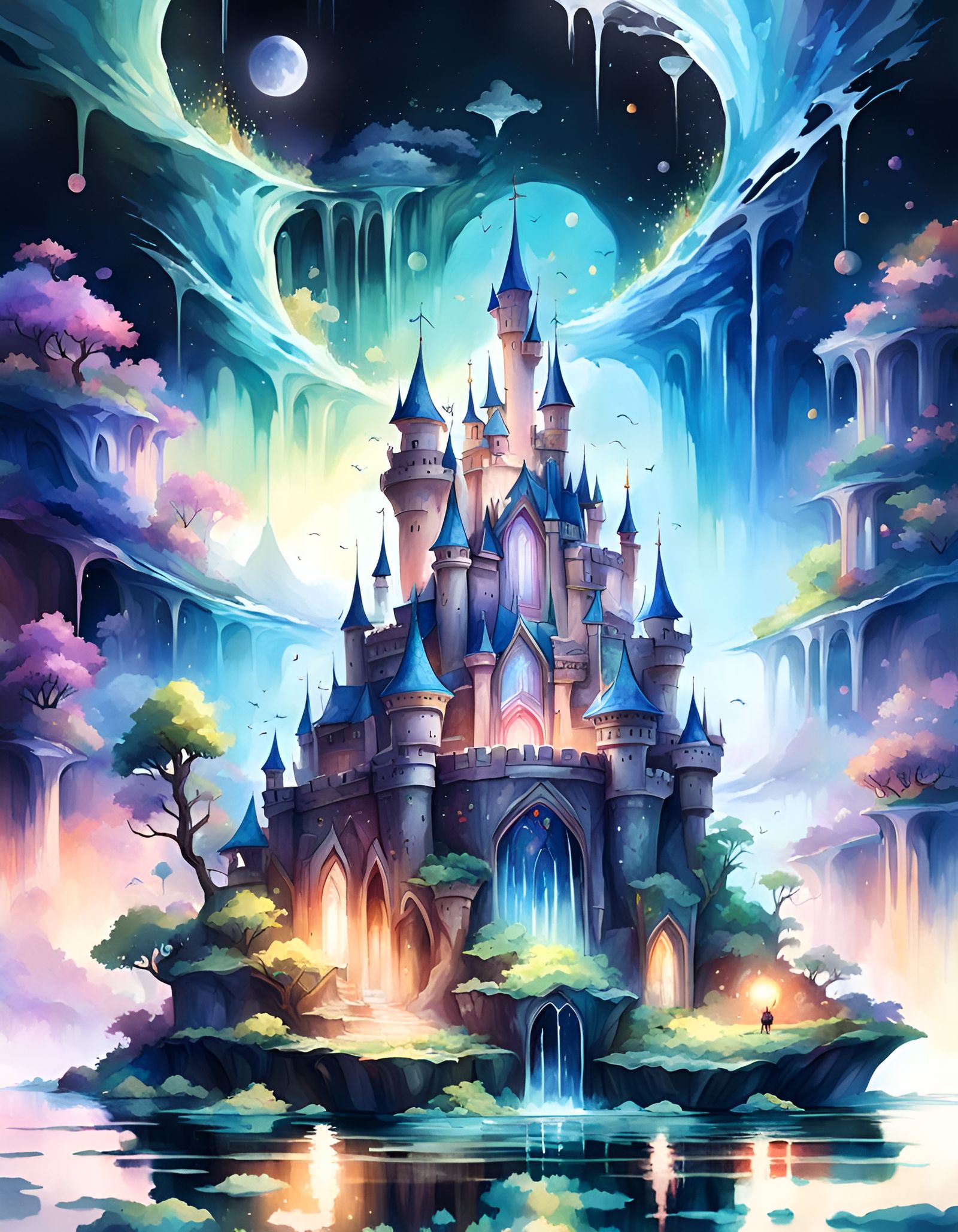 Waterfall Castle   by @Emma