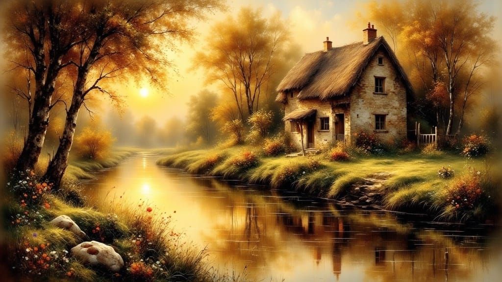 Cottage by the Brook  by @JBrosque