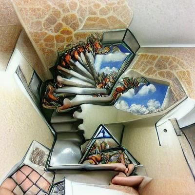 Stairway to Heaven as seen by M. C. Escher