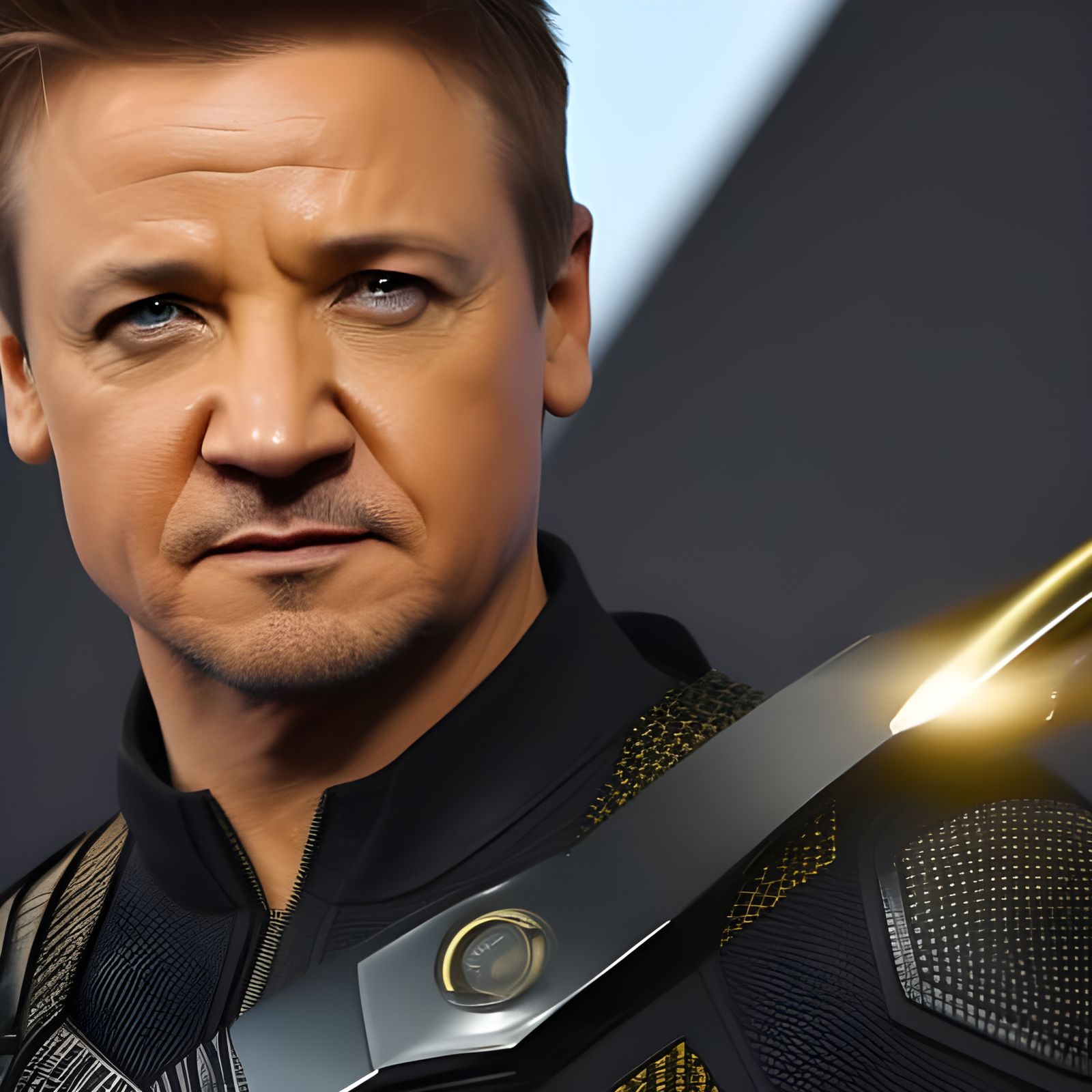 Jeremy Renner As Hawkeye, By Lord Elboron - Ai Generated Artwork 